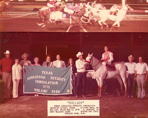 Rollady winning Appaloosa Futurity